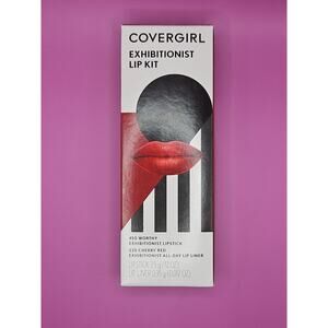Exhibitionist Lip Kit Worthy Lipstick & Cherry Red Lip Liner